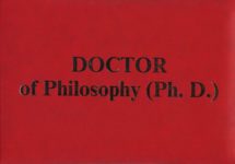 Международный диплом Ph.D 1997-2018 года